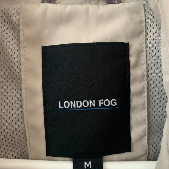 London Fog Light Cream Golf Jacket Size M - Picture 4 of 8